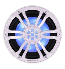 Rockville RM-PREMIUM104 White Marine Boat 10" Subwoofer 1200W Dual 10,
