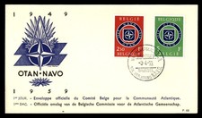 Mayfairstamps Belgium FDC 1959 OTAN Combo First Day Cover aaw_31231