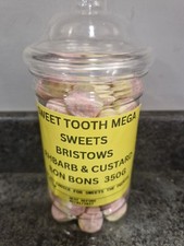 Bristows rubarb & custard  bon bons 350g  gift Jar