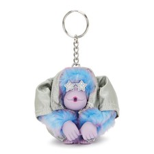 Kipling DISCO MONKEY Keychain - Disco Lilac RRP £24