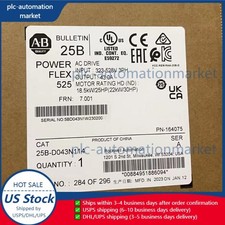 New Allen Bradley 25B-D043N114 AB 25BD043N114 PowerFlex 525 AC Drive US