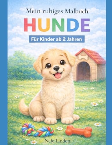 Hunde Malbuch FüR Kinder Ab 2 Jahren, Dicke Linien, Einfache Motive,-image