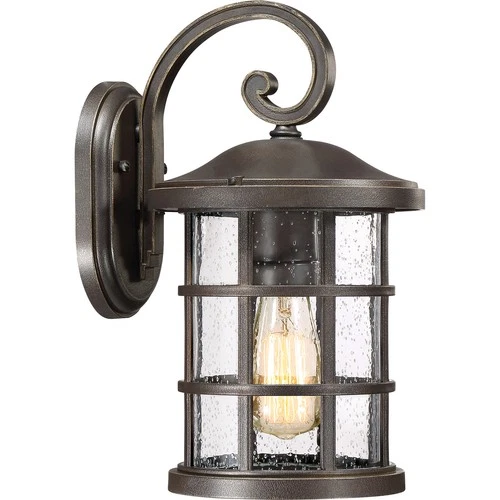 Quoizel CSE8408PN Crusade 14.25" Outdoor Wall Lantern in Palladian Bronze - Picture 1 of 5