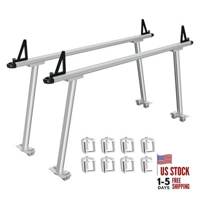Truck Rack, 71 in Aluminum Ladder Rack for Truck, 800 lbs Capacity with 8 Fixed