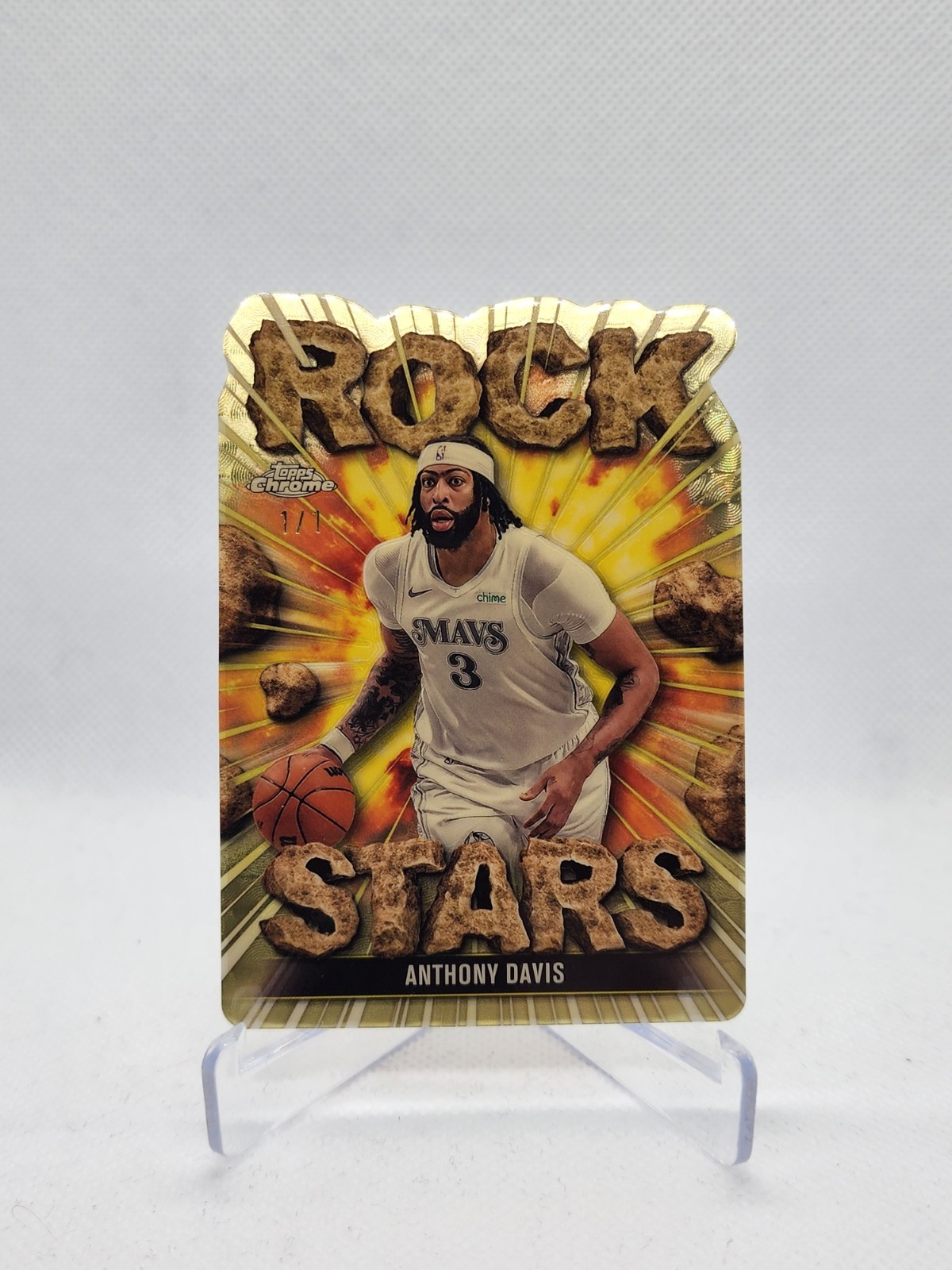 2025-26 Topps Chrome Anthony Davis Rock Stars SUPERFRACTOR 1/1 Case Hit SSP