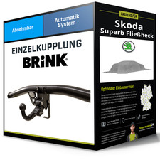 Abnehmbare Anhängerkupplung für SKODA Superb Fließheck 23- IV Typ NZ3 Brink NEU