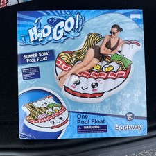 Bestway H2OGO Float Summer Soba Ramen Noodle Mat Adult Inflatable Pool Float