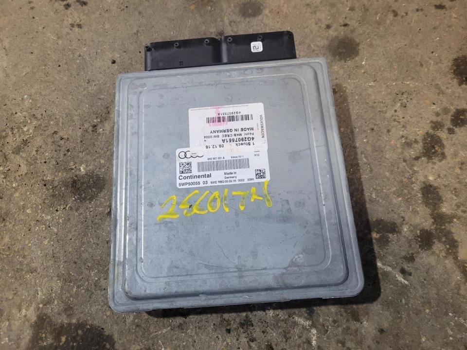 Engine ECM Electronic Control Module 3.0L Gasoline Fits 16 AUDI A6 2021110 - Image 2 of 4