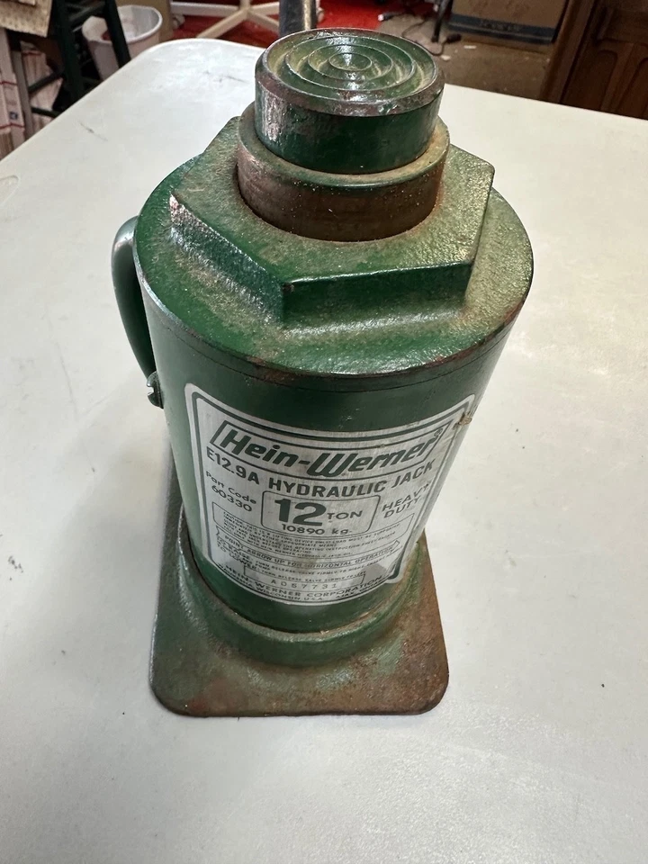 Гидравлический бутылочный домкрат Hein Werner 12 ТОНН сделано в США - Изображение 2 из 4