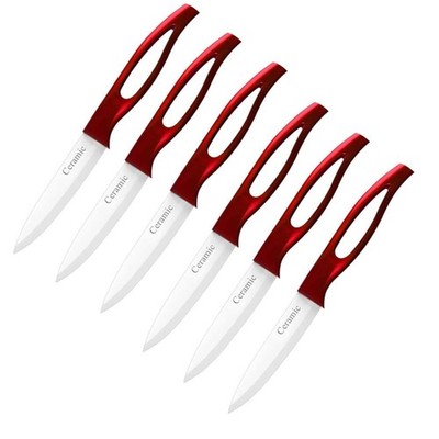 Ceramic Steak Knife Super Sharp Knifes Kitchen Bar Kitchenware Set 6 PCS