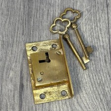 Royal Mail Post Box Brass Lock & 2 Keys Set Replacement Reproduction - New