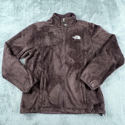 The North Face Fleece Jacket Womens Medium Brown High Pile Plush Full Zip Osito