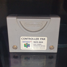 Nintendo 64, OEM N64 Controller Pak Memory Card, NUS-004, Great Condition, Works