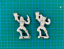 2 x Blood Bowl Norse Valkyrie/Catcher/Ulfwerener --  orginal GW -OOP- von 1994