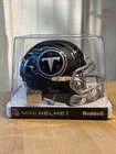 Chris Johnson Signed Mini Helmet Beckett Authentication Tennessee Titans Riddell