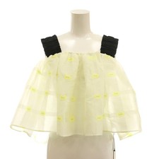 【Tops】Unused item: yori shirocon 24SS Margaret back ribbon camisole blouse