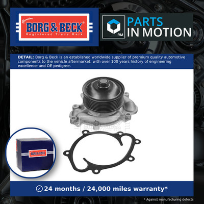 Water Pump fits MERCEDES S350 W221, W222 3.0D 11 to 17 Coolant B&B 05175580AA