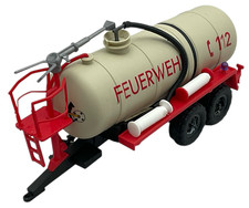 H0 Feuerwehr Tankanhänger Feuerwehr Theisa 112 rot | Anhänger | Modell