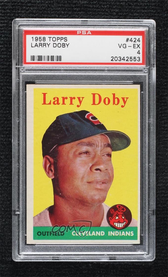 1958 Topps Larry Doby #424 PSA 4 HOF 02kp