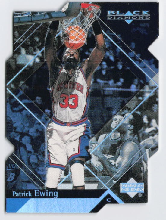 1999-00 Patrick Ewing Upper Deck Black Diamond Die-Cut Holo #55 Knicks