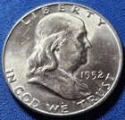 A 1952 D Franklin Half Dollar BU Nice Coin!