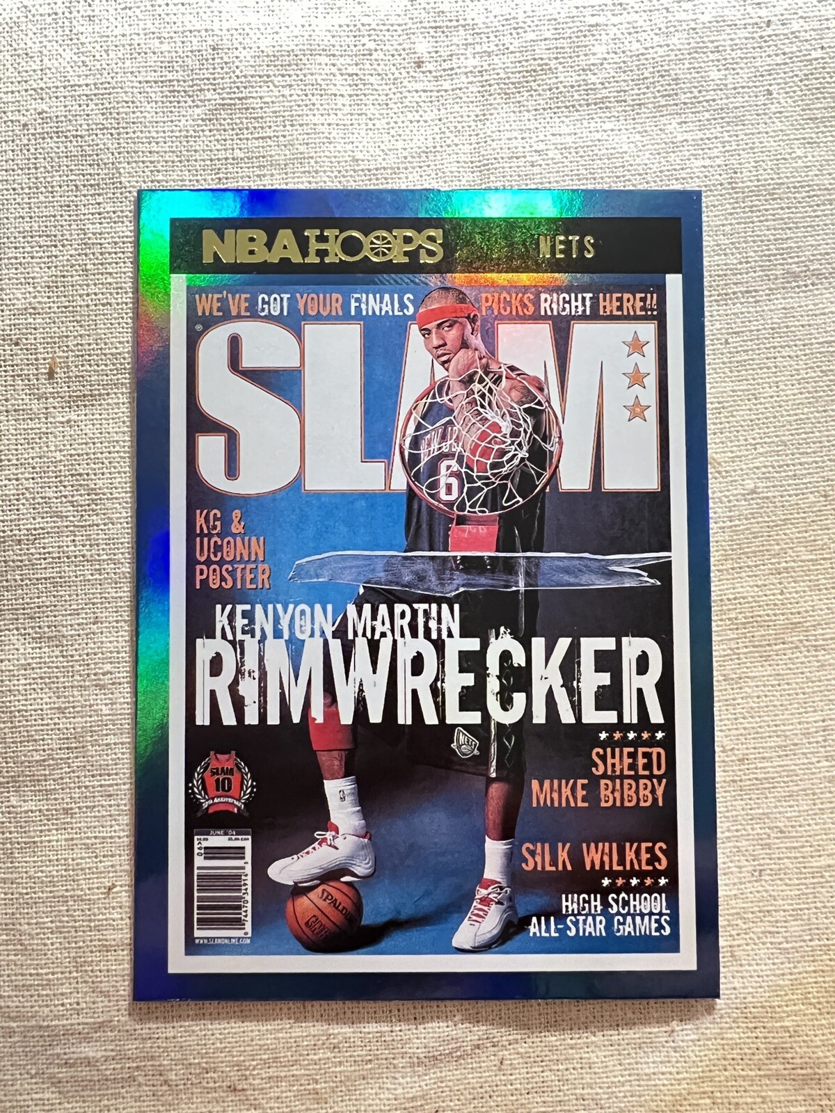 2021-22 Panini NBA Hoops Kenyon Martin Slam Mag Gold Holo SSP #79 K-Mart 🛒