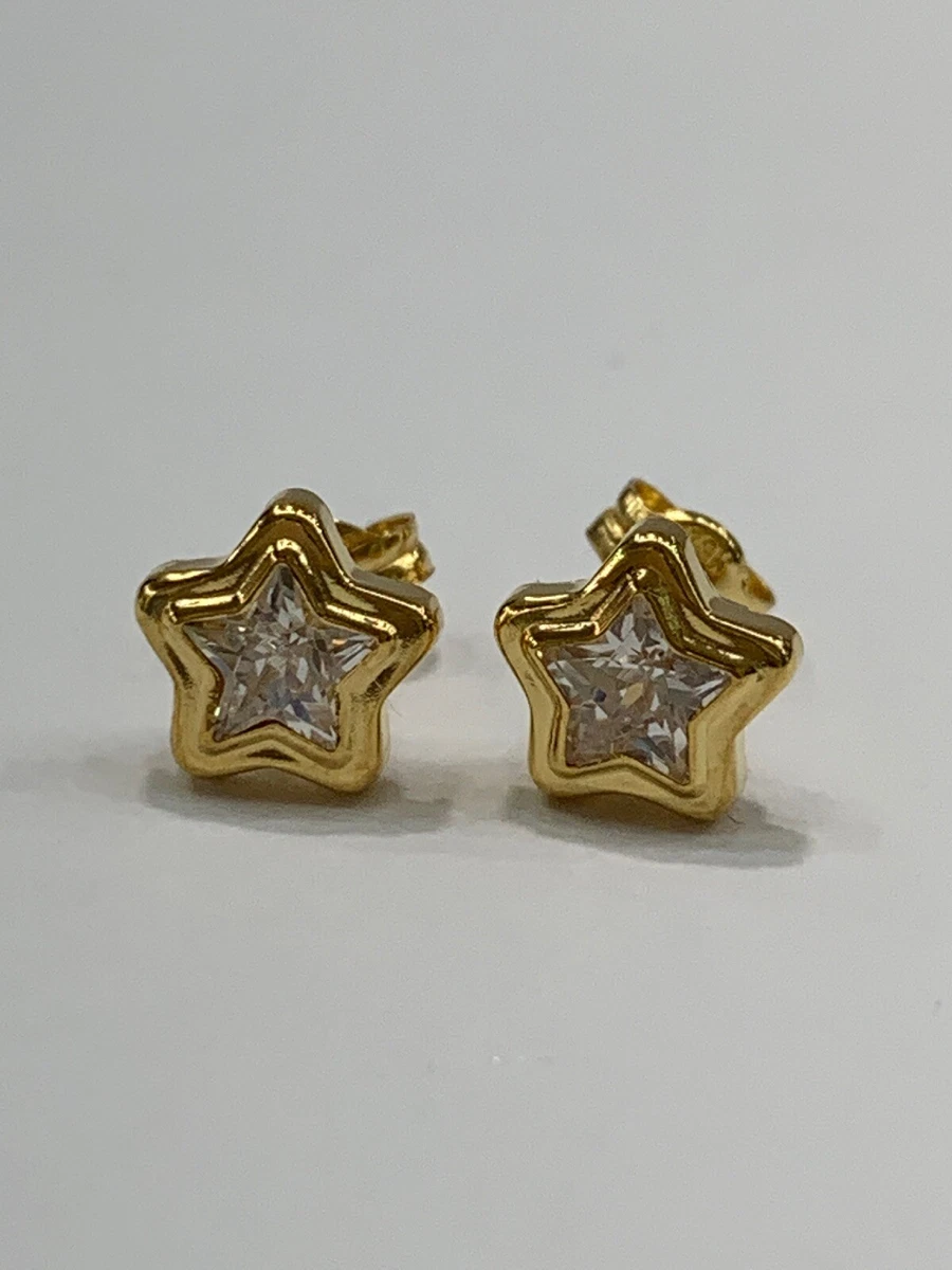 Cubic zirconia star earrings deals