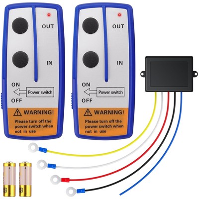 Fernbedienung Seilwinde, Funkschalter Winde 12V, Wireless Seilwinde Steuerung