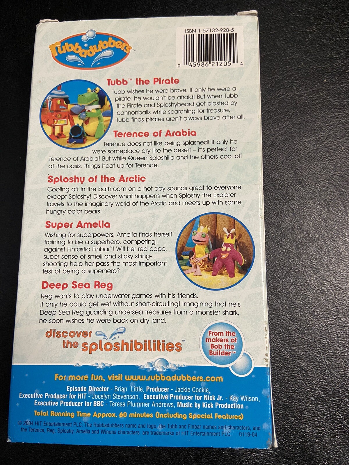 Rubbadubbers: Tubbs Pirate Treasure VHS, 2004 Nick Jr. Nickelodeon Claymation