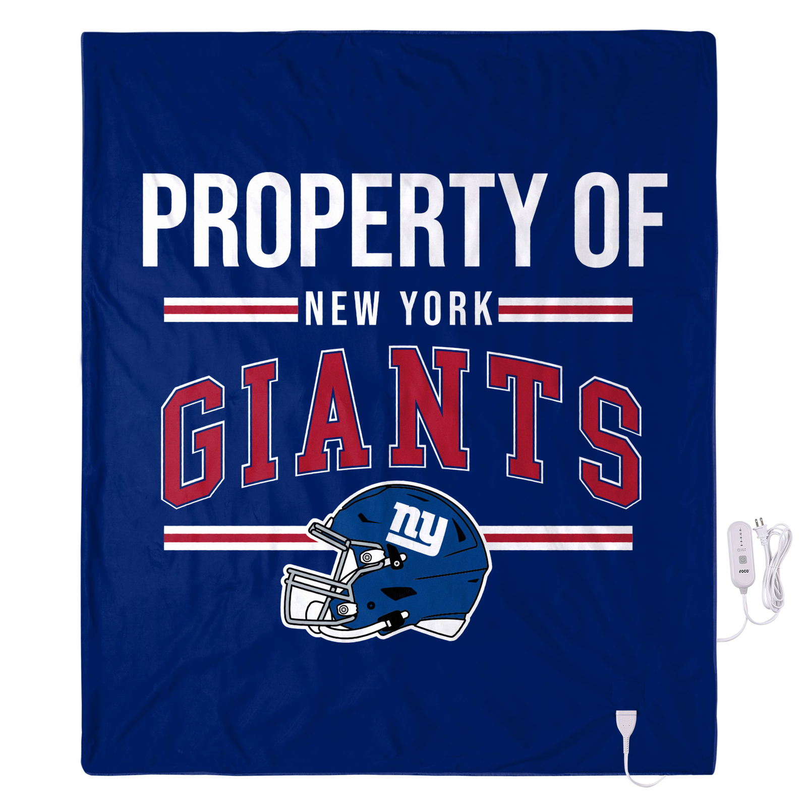 Эксклюзивное одеяло с подогревом FOCO NFL New York Giants, 50х60