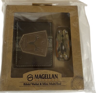 Magellan Outdoors Brown Wallet & Mini Multi-Tool - NEW