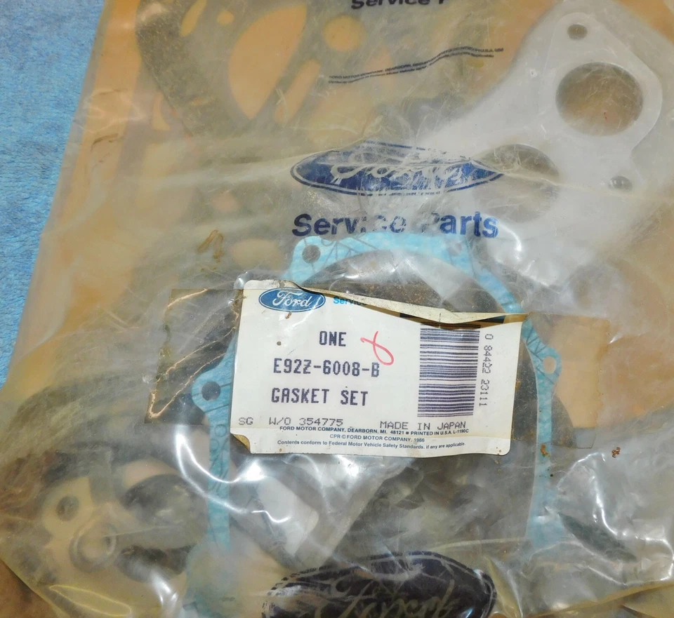 1989-1992 Ford Probe Mazda MX-6 NOS 2.2 Ltr ENGINE COMPLETE OVERHAUL GASKET KIT - Image 2 of 2