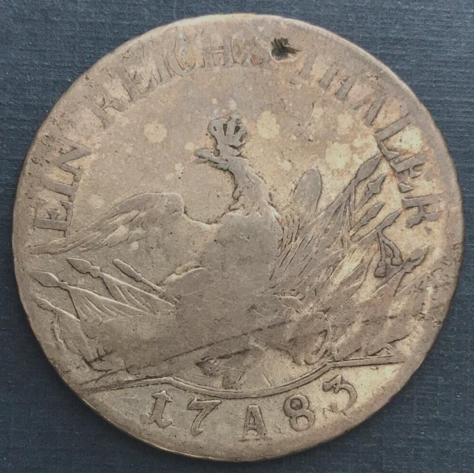🇩🇪 GERMANY  1783 A GERMAN STATES PRUSSIA 1 THALER COIN RARE 🇩🇪 - Image 2 of 4