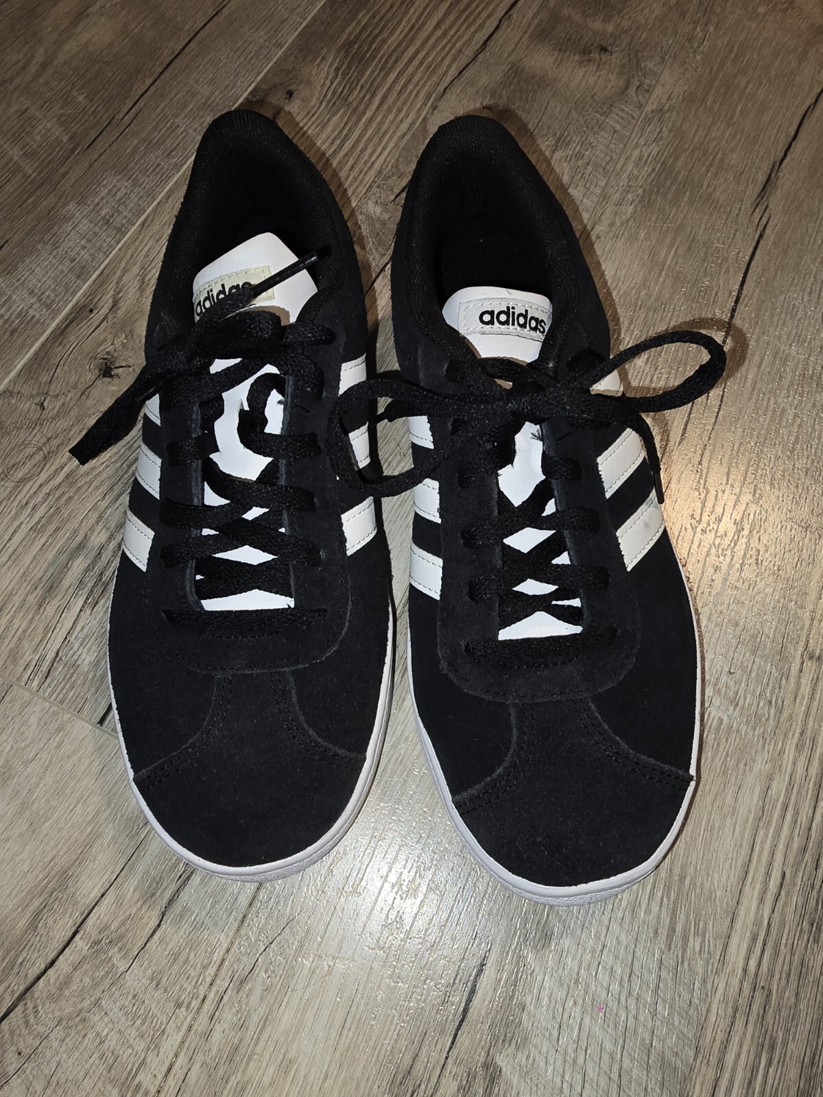 SAOLA Scarpe da ginnastica Adidas blu vera pelle scamosciata taglia US 4 UK 4.5 789006 in perfette condizioni