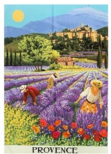 Decorative French Kitchen & Tea Towel "Lavender of Provence"