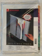 Vintage Wilson Jones Multidex Index 12 Month Dividers, New, FREE SHIPPING