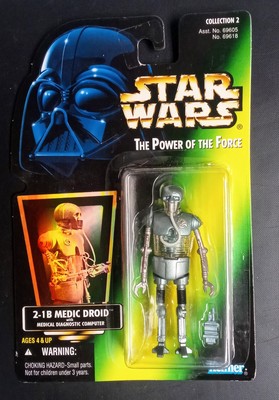 1996 Star Wars 2-1B Medic Droid The Power of the Force Green Collection 2 Kenner