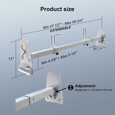 Ladder Rack For Rv Shells Camper Shell Ladder Rack Adjustable - 2-Bar Steel Roof Rack For Pickup ...