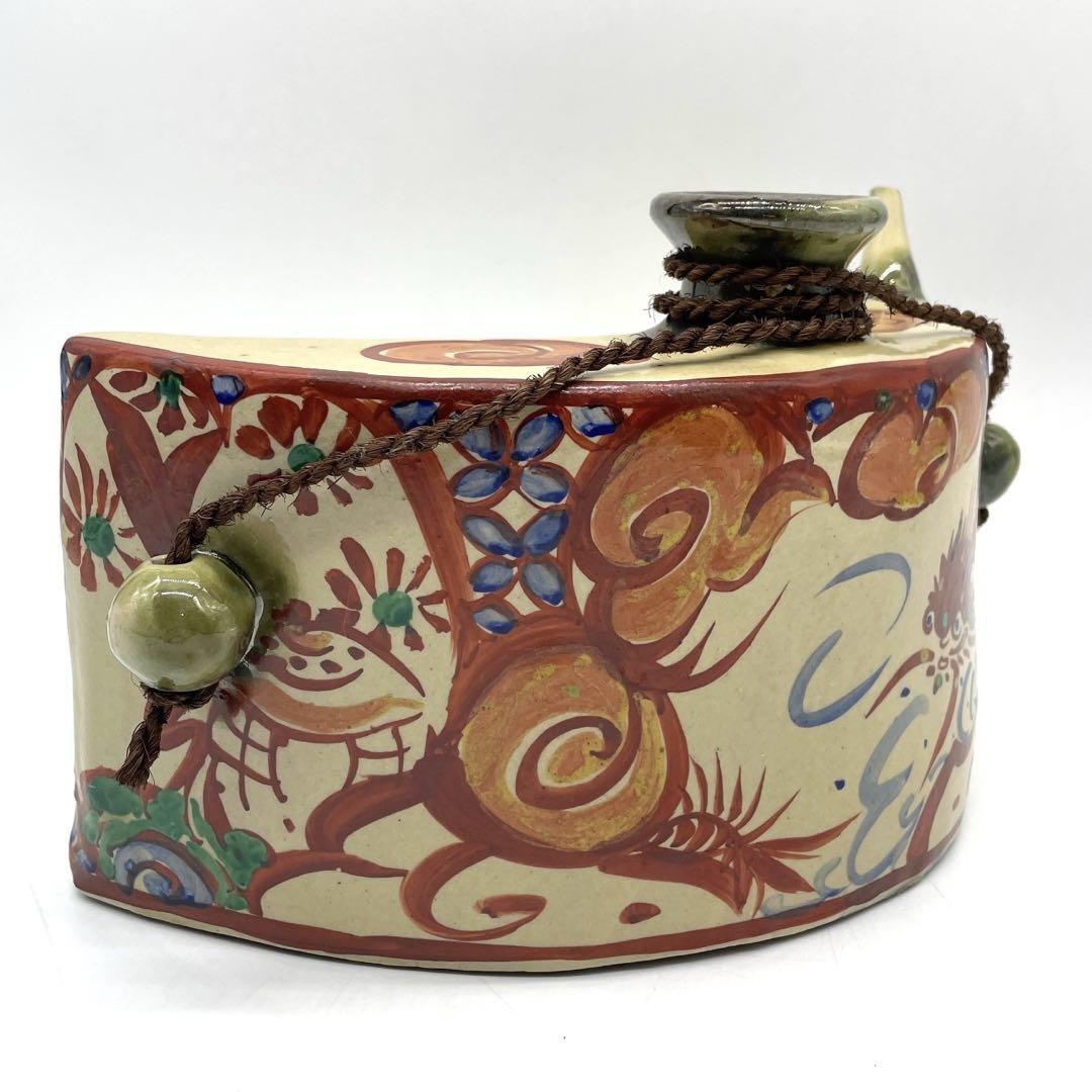 Japanese Pottery of Tsuboya Bottle 27x6x17cm/10.62x2.36x6.69