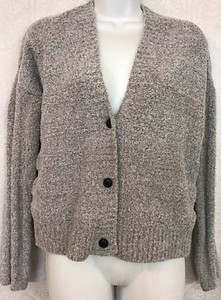 grey chenille cardigan