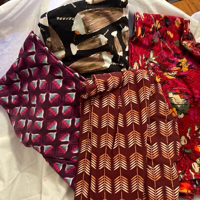Lot of 4 LulaRoe Legging Size TC  Misc Leggings including milkshake with cherry