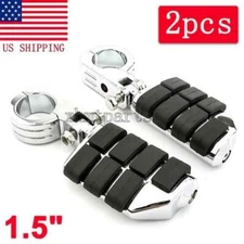 Highway Foot Pegs Rests 1-1/2" 1.5" Engine Guard Crash Bar For Harley Davidson