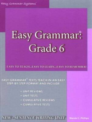 #ad Easy Grammar Grade 6 Paperback By Phillips Wanda C GOOD $10.53