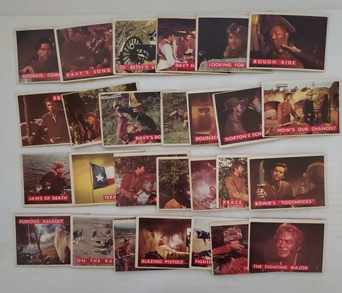 T.C.G. 1956 Davy Crockett Green Back Trading Cards 28 Cards