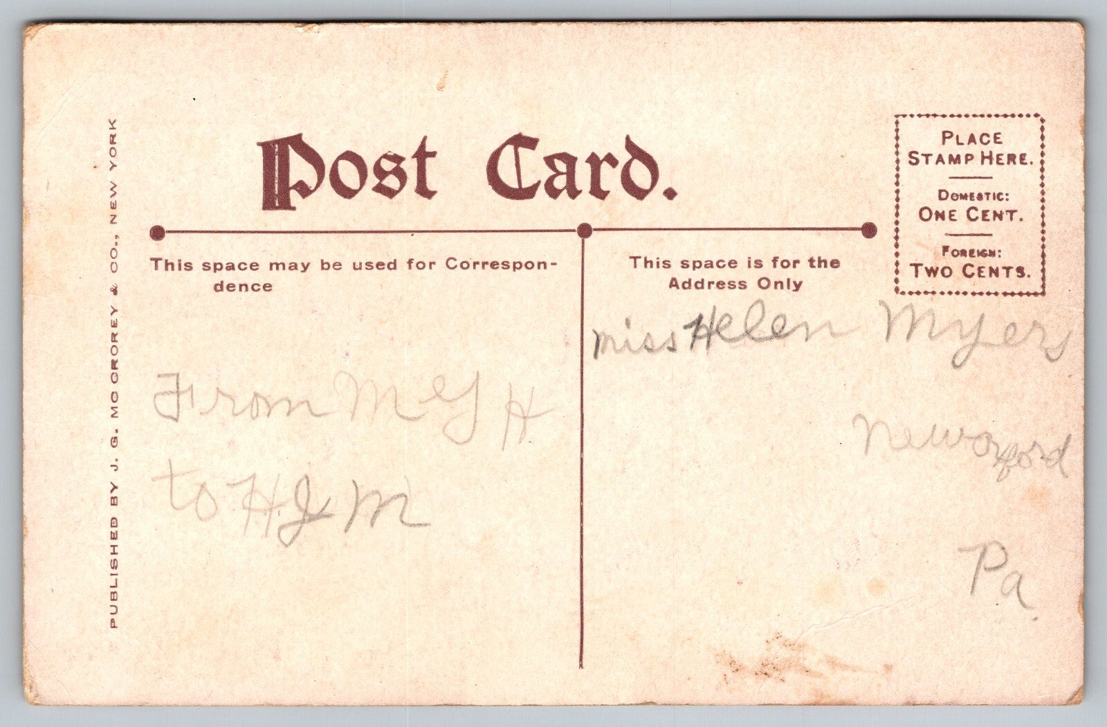 Monument Oval Hanover PA Postcard Commemorating Battle of Hanover