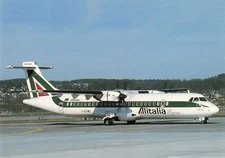 Postcard Airline ALITALIA EXPRESS ATR72-500 I-ATMC AUC1.