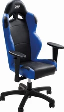 SALE!!! OMP Mini Racing Office Chair for Children Comfortable Seat Black / Blue