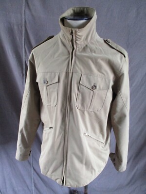 J Peterman tan cotton khaki safari 