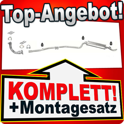 Auspuff für FIAT SEICENTO 900 0.9 98-02 40PS Auspuffanlage