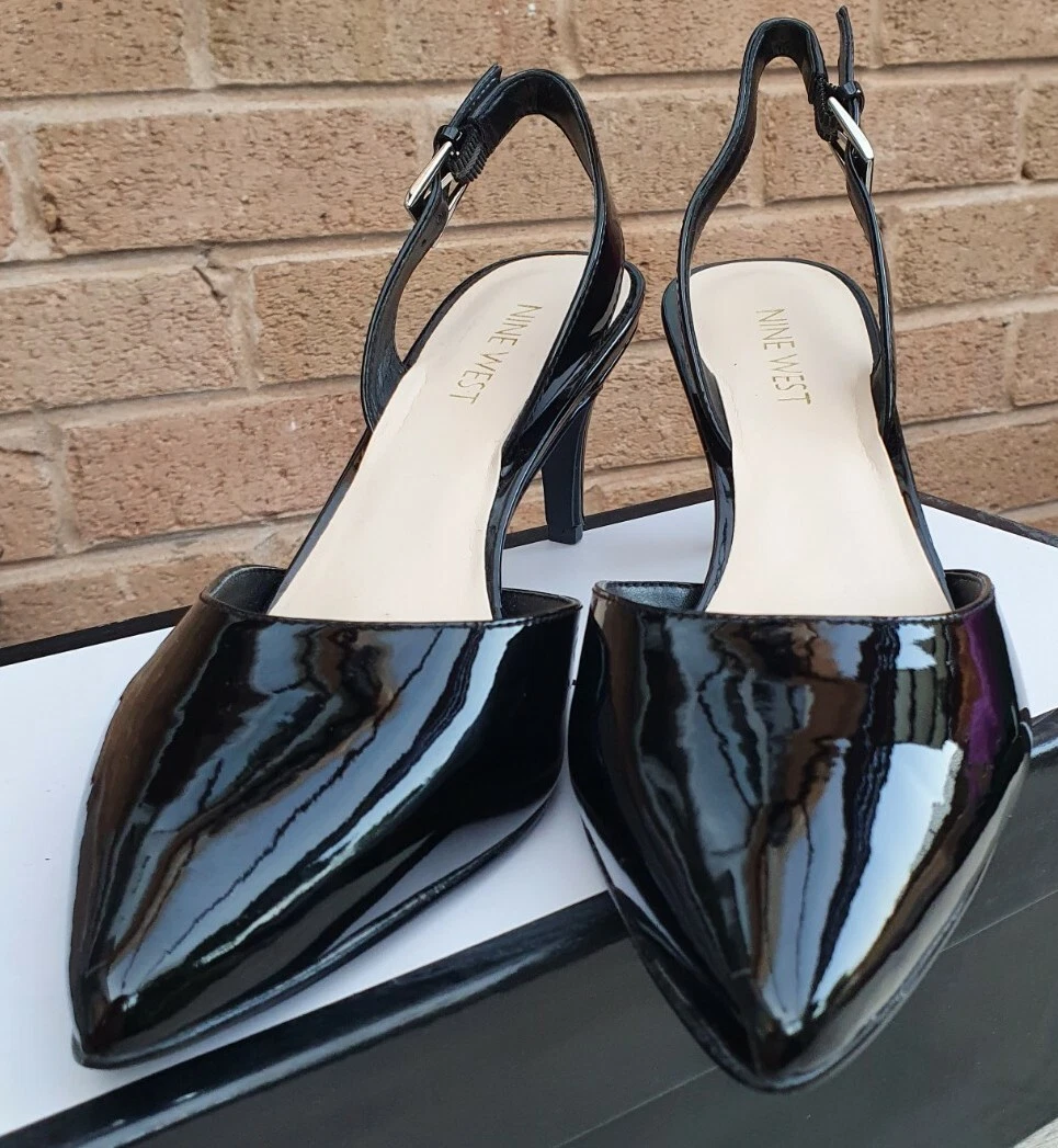 Nine west epiphany slingback leather pump sale